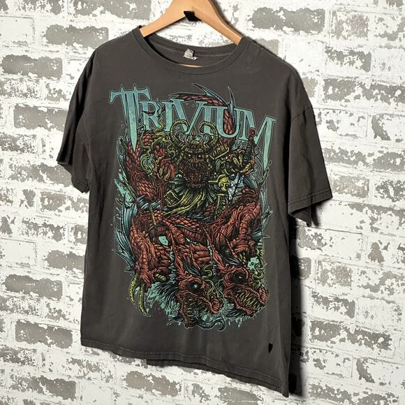 Vintage Trivium Metal Band Shirt Size Large Y2K - Picture 1 of 5